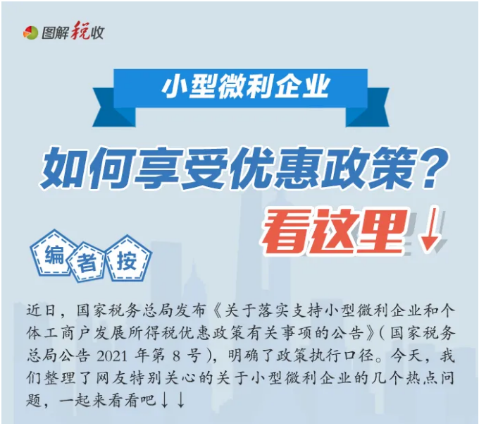 小型微利企業(yè)如何享受優(yōu)惠政策？看這里↓